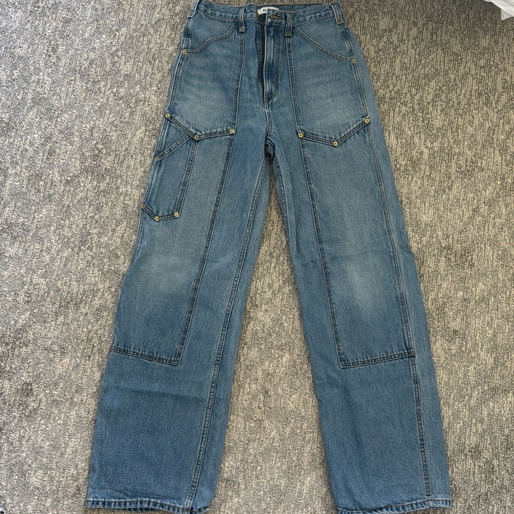 Redone loose denim high rise light